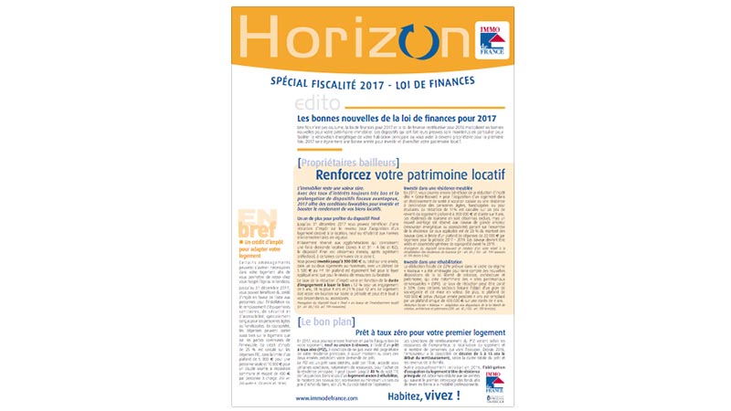 Lettre Horizon - Spécial fiscalité 2017